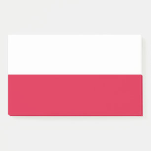 Post-it® Notas con pabellón de Polonia