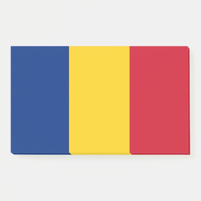 Post-it® Notas con pabellón de Rumanía (Anverso)