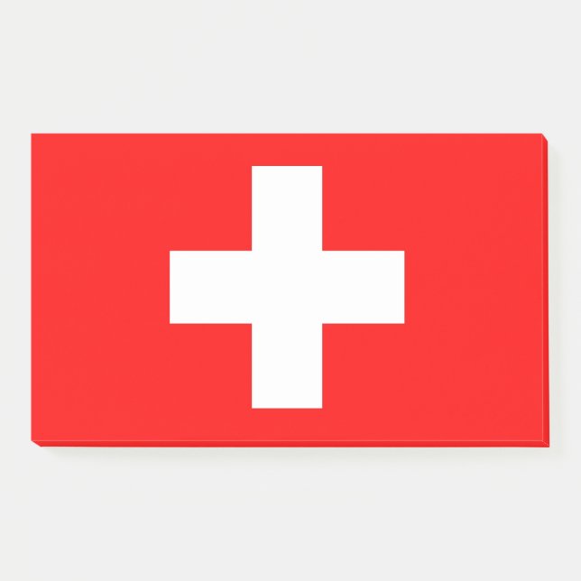 Post-it® Notas con pabellón de Suiza (Anverso)