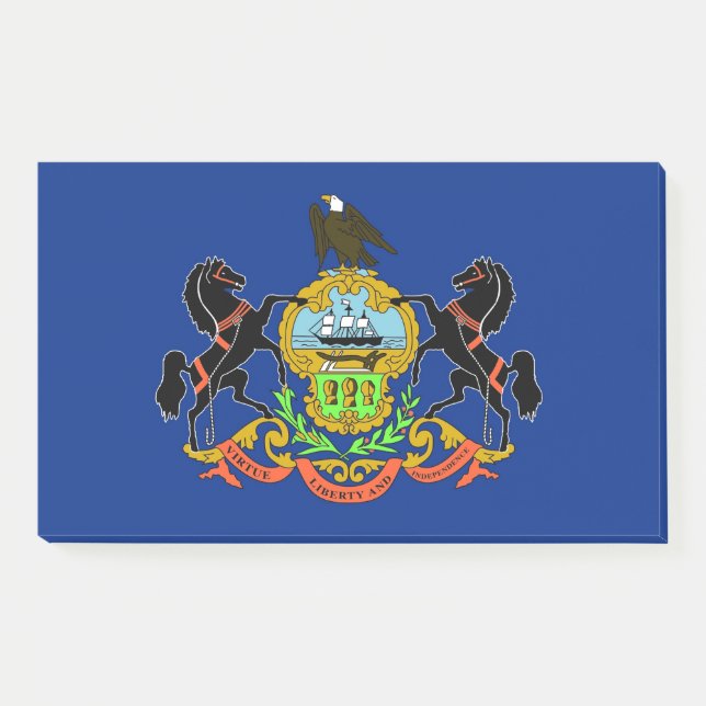 Post-it® Notas con pabellón del estado de Pennsylvania, Est (Anverso)