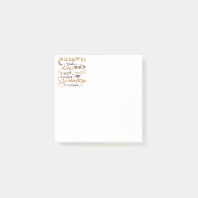 Post-it® Notas de Acción de Gracias (Anverso)