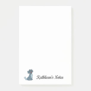 Post-it® Notas de amor de Kitty Cat Texto Personalizar
