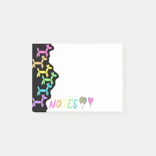 Post-it® Notas de animales globos (Anverso)