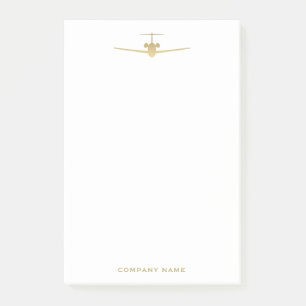 Post-it® Notas de aviación de oro