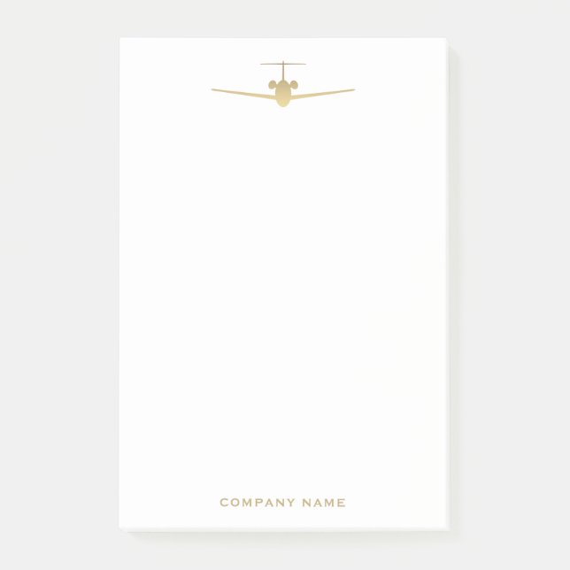 Post-it® Notas de aviación de oro (Anverso)