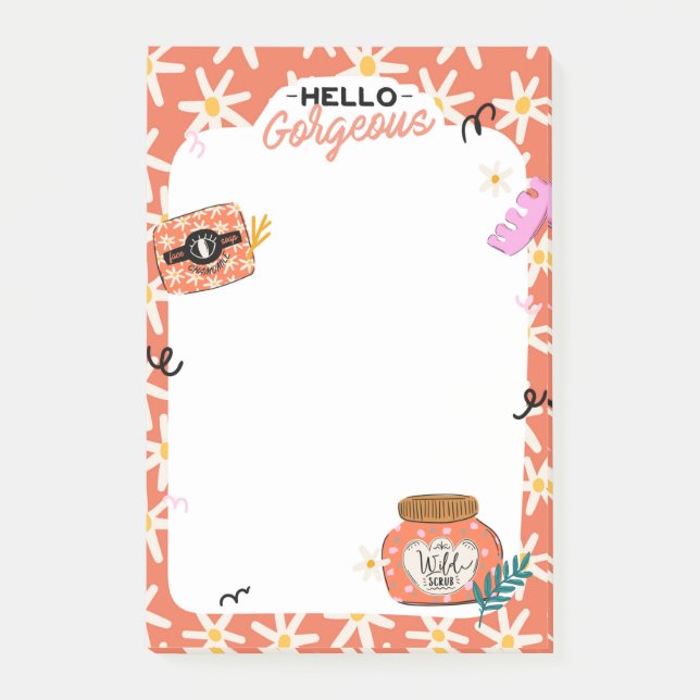 Post-it® Notas de belleza de Daisy Spa (Anverso)