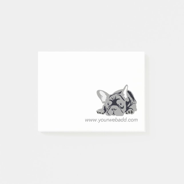 Post-it® Notas de Bulldog Francés (Anverso)