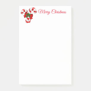 Post-it® Notas de Candy Canes de Holiday Post-it-Notes