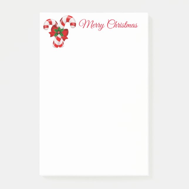 Post-it® Notas de Candy Canes de Holiday Post-it-Notes (Anverso)