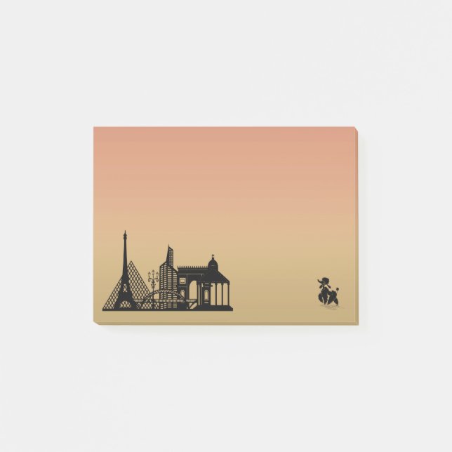 Post-it® Notas de caniche de París (Anverso)