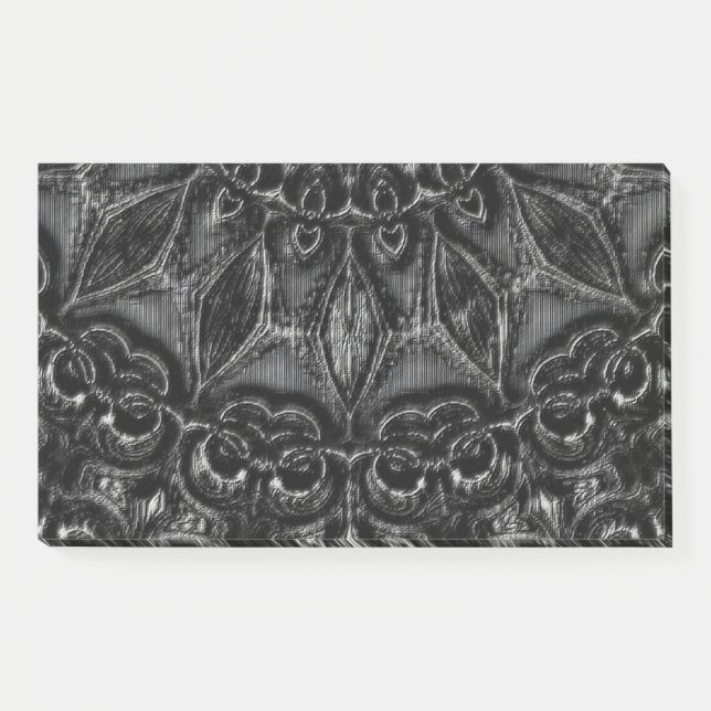 Post-it® Notas de Charcoal Mandala Post-it (Anverso)