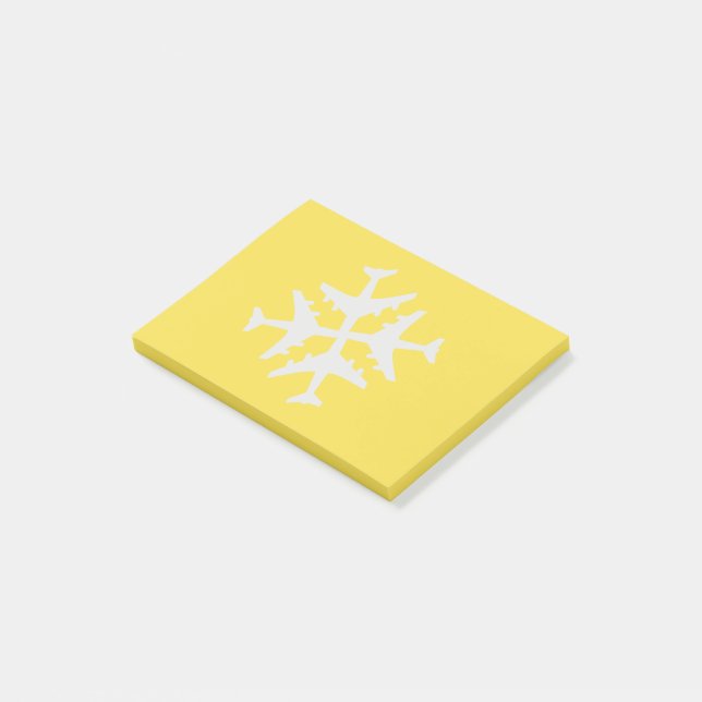 Post-it® Notas de copo de nieve (En perspectiva)