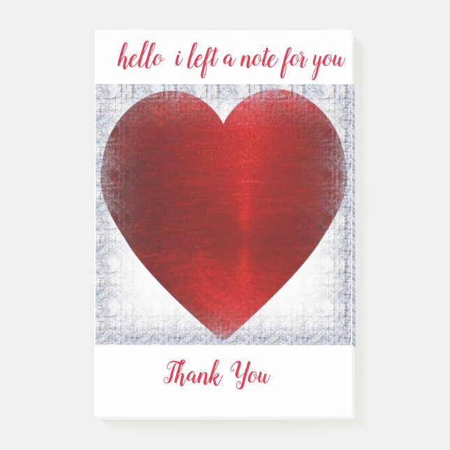 POST-IT® NOTAS DE CORAZÓN (Anverso)