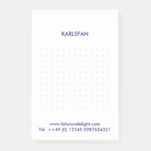 Post-it® Notas de cuadrícula azul