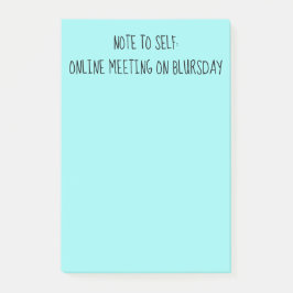 Post-it® Notas de cuarentena divertidas de "Note to Self"
