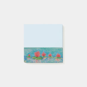 Post-it® Notas de dibujo de Flores Rosa Lotus