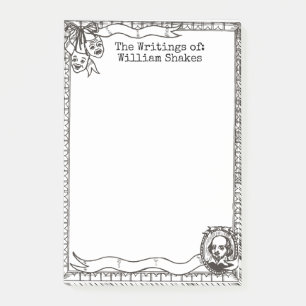 Post-it® Notas de dibujo de William Shakespeare Post® 4 x