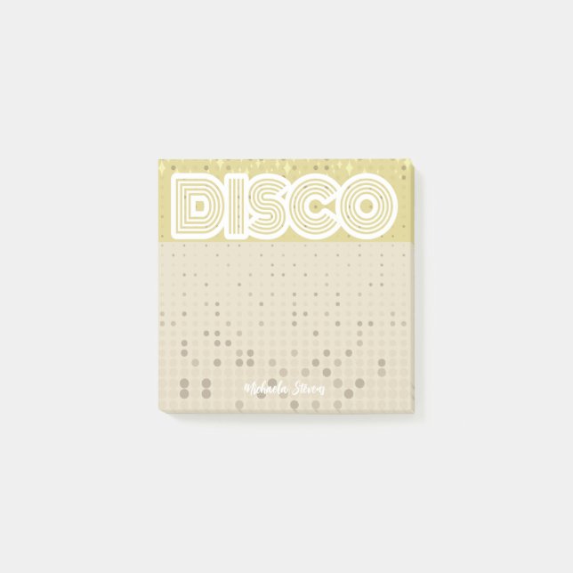 Post-it® notas de disco retro post-it (Anverso)