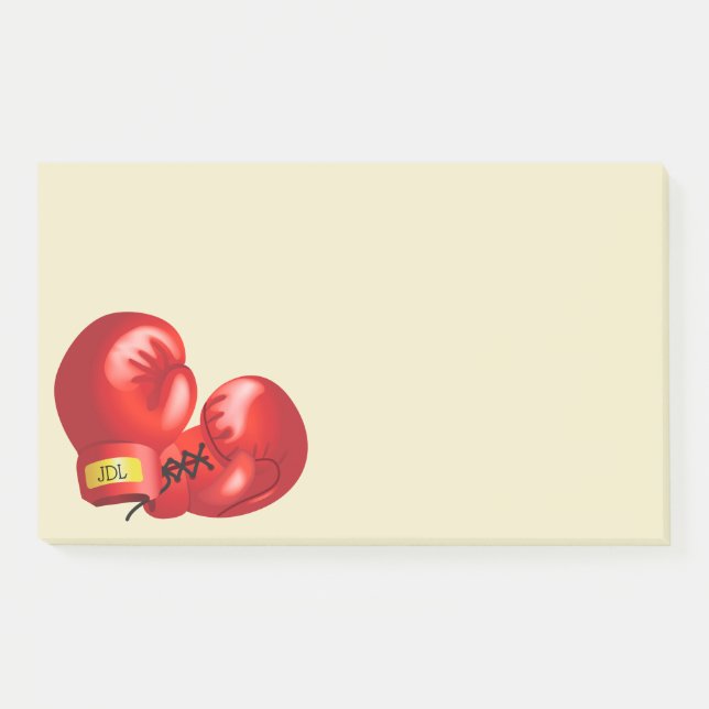 Post-it® Notas de diseño de guantes de boxeo (Anverso)