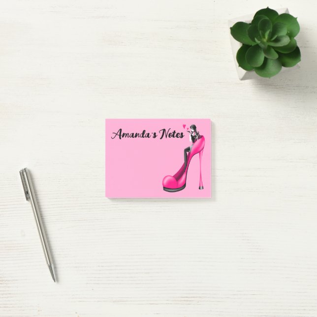 Post-it® Notas de Diva de Moda de Zapato de Tacón de Aguja  (Oficina)