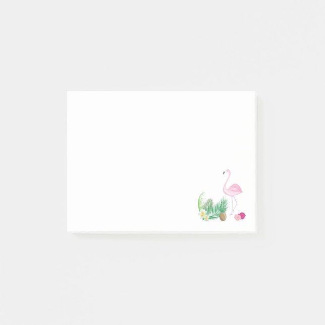Post-it® Notas de Flamingo Tropical Post-It (Anverso)