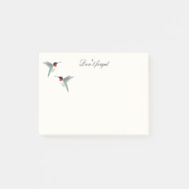 Post-it® Notas de Hummingbird con trompeta