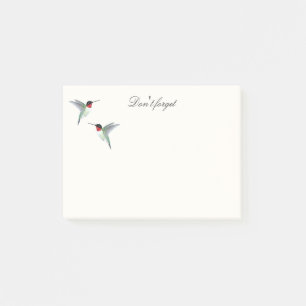 Post-it® Notas de Hummingbird con trompeta