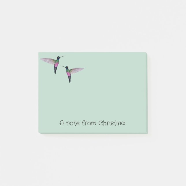Post-it® Notas de Hummingbird personalizado (Anverso)