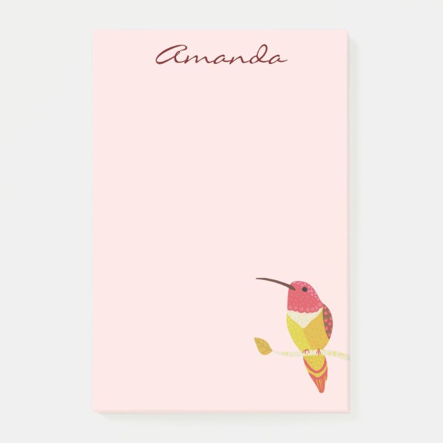 Post-it® Notas de Hummingbird Post-It (Anverso)