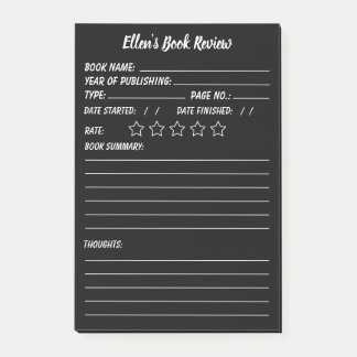 Post-it® Notas de información y revisión de libros personal