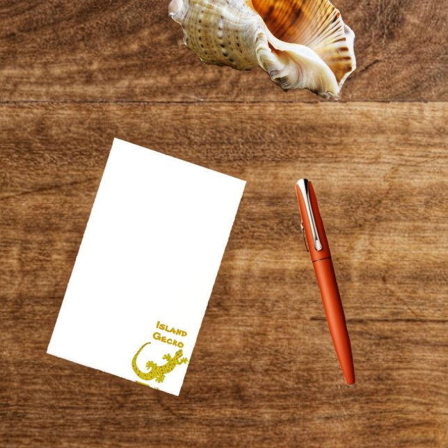 Post-it® Notas de Island Gecko Post-It (Island Gecko design, comes in several other styles, of post-it-notes, for your choosing!)