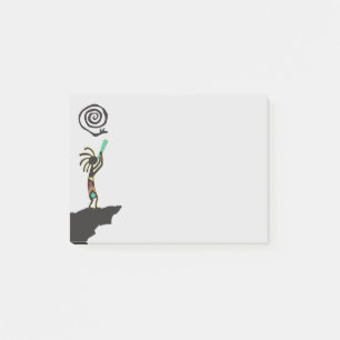 Post-it® Notas de Kokopelli de la serpiente espiral de símb