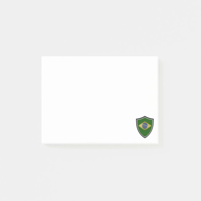 Post-it® Notas de la bandera de Brasil (Anverso)