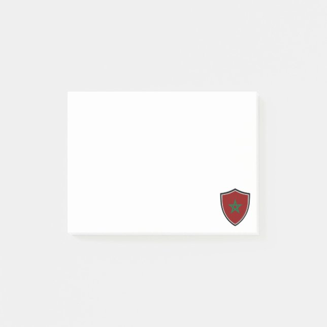 Post-it® Notas de la bandera de Marruecos (Anverso)