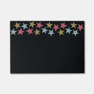 Post-it® Notas de la estrella sobre negro