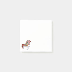 Post-it® Notas de la foto del animal Quagga cebra del carru