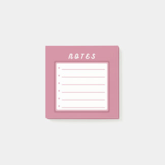 Post-it® Notas de la lista de recortes rosados