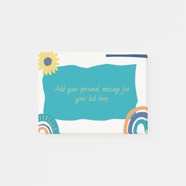 Post-it® Notas de la lonchera para tus hijos, personalizada (Anverso)