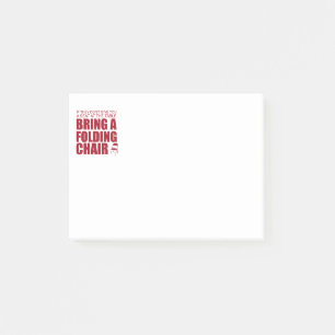 Post-it® Notas de la Presidencia de Chisholm Folding Rojo
