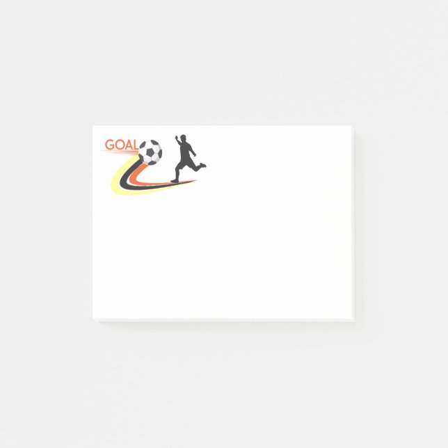 Post-it® Notas de la publicación de fútbol (Anverso)