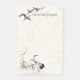 Post-it® Notas de la publicación japonesa Crane Bird Wildl
