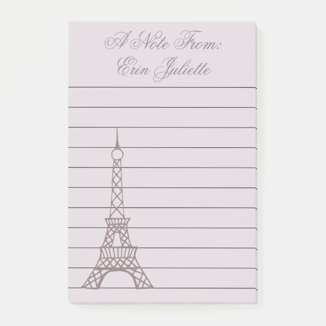 Post-it® Notas de la publicación Personalizada de Lavender  (Anverso)
