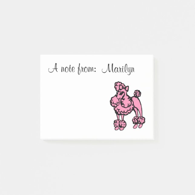 Post-it® Notas de la publicación personalizada de Pink Pood (Anverso)