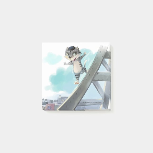 Post-it® Notas de la Torre Eiffel de 3" x 3" (Anverso)