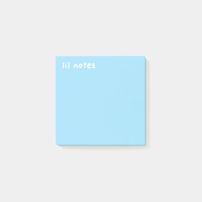 Post-it® Notas De Lil Notas De Sky Blue Post-It (Anverso)