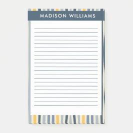 Post-it® Notas de líneas coloreadas