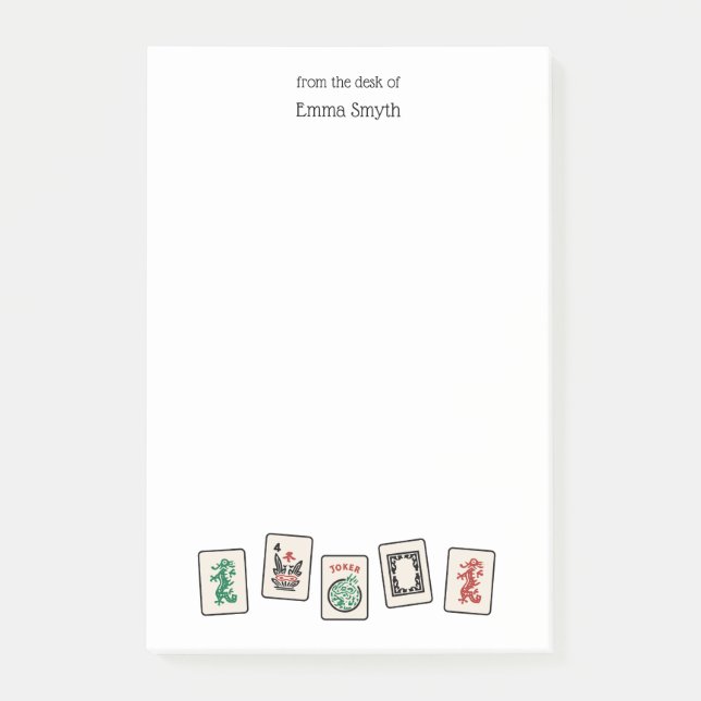 Post-it® Notas de Mah Jongg Post-It (Anverso)