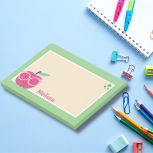 Post-it® Notas de manzana juguetonas y lindas