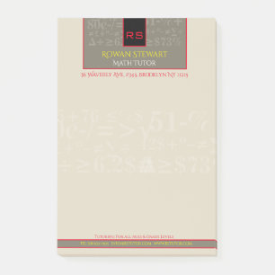 Post-it® Notas de Math Tutor