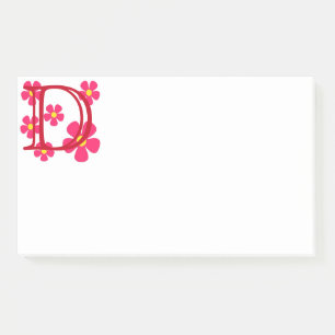 Post-it® Notas de monograma D iniciales